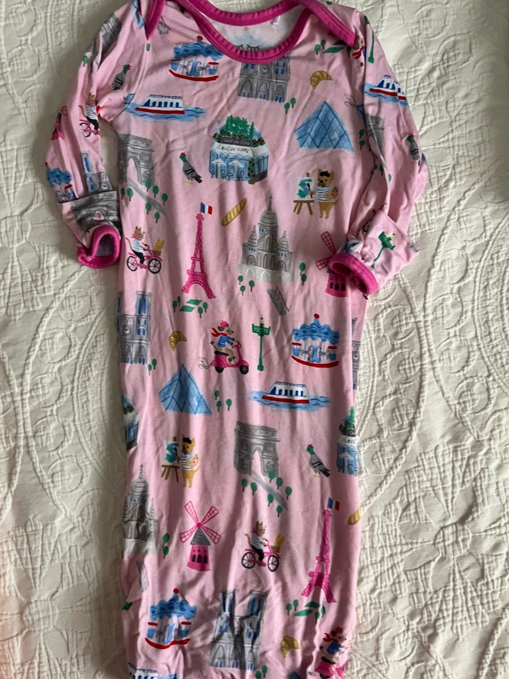 Little Sleepies Weekend in Paris Print Gown